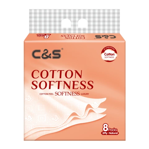 JIEROU "C&S 3 plis 90 feuilles de mouchoirs en papier (8 sacs) /