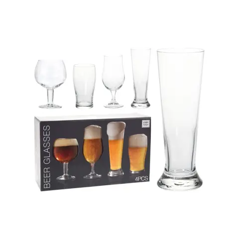 Atmosphera Bierglas set van 4sts Beer Mug [4-piece Set]