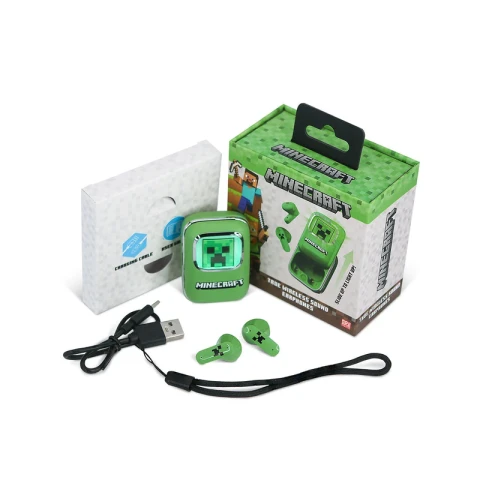 Minecraft - slide case Led-verlichting - TWS oordopjes