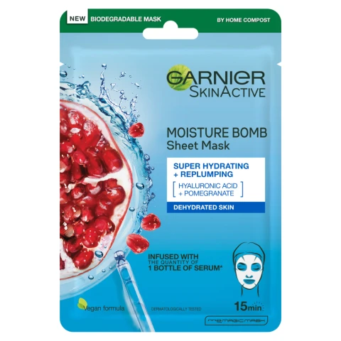 Garnier SkinActive Moisture Bomb Pomegranate Tissue Mask 32g