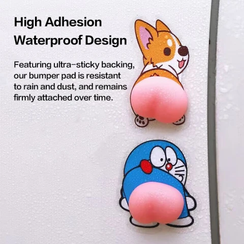 H.XUN Cartoon-Bumper-Pads, 10er-Pack – wasserdichte Antikollisionspads mit süßem Cartoon-Design