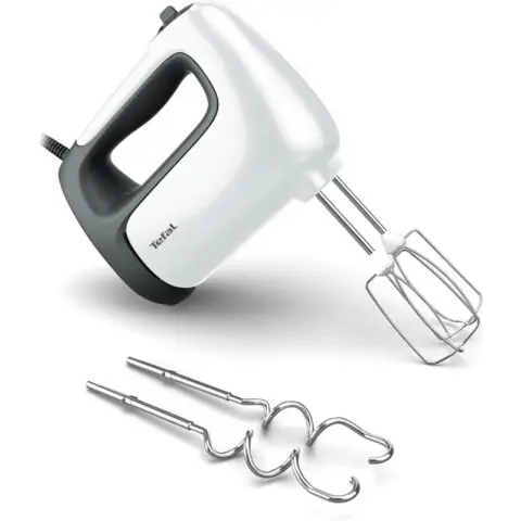 Tefal Prep'Mix+ HT4621 - Handmixer + Foot Stainless Steel 450W 5 Speed