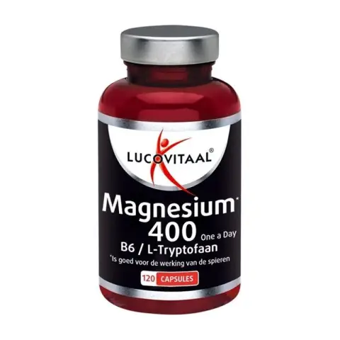 Lucovitaal Magnesium 400 with Vitamin B6 L-Tryptophan 120pcs