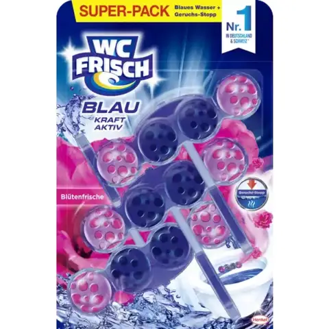 WC Frisch Kraft-Aktiv Blauspüler Blütenfrische