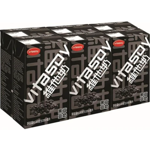 Vita WT Schwarze Sojamilch 250ml*6【Nur in Frankreich, Belgien, Luxemburg verkauft】