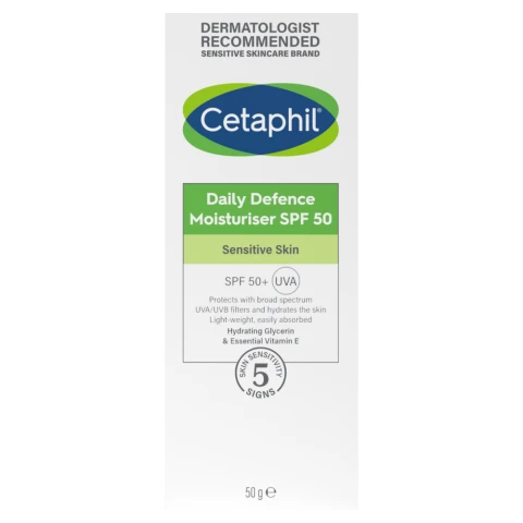 Cetaphil Daily Defence Moisturiser SPF 50+ UVA 50g