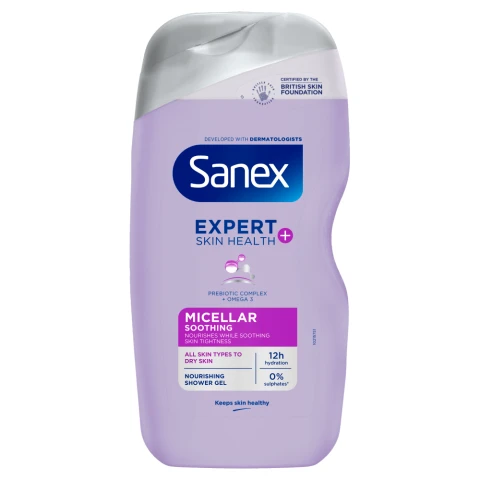 Sanex Expert Skin Health+ Micellar Soothing Shower Gel 450ml