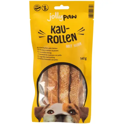 Jollypaw by Trixie Kaustangen, weiß, Huhn, 17 cm, 3 Stk./140 g