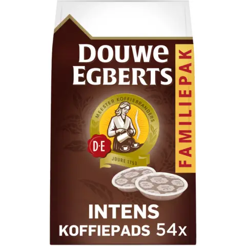 Douwe Egberts Intens familiepak koffiepads 54stuks 375g