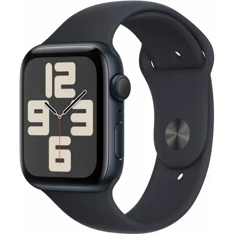 Apple Watch SE GPS WiFi 44mm Midnight 2024 Black Sport Band M/L