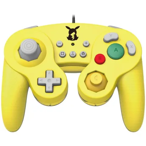 Clearly Organic HORI - Officially Licensed Nintendo: Battle Pad Controller - Pokemon: Pikachu - Yellow (Switch)