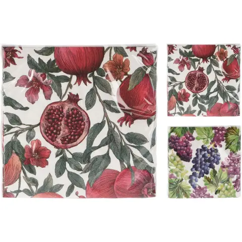 Excellent Houseware Floral Napkins Floral Colored Square Tissues Hotel Folded Facial Tissues 33 x33 cm