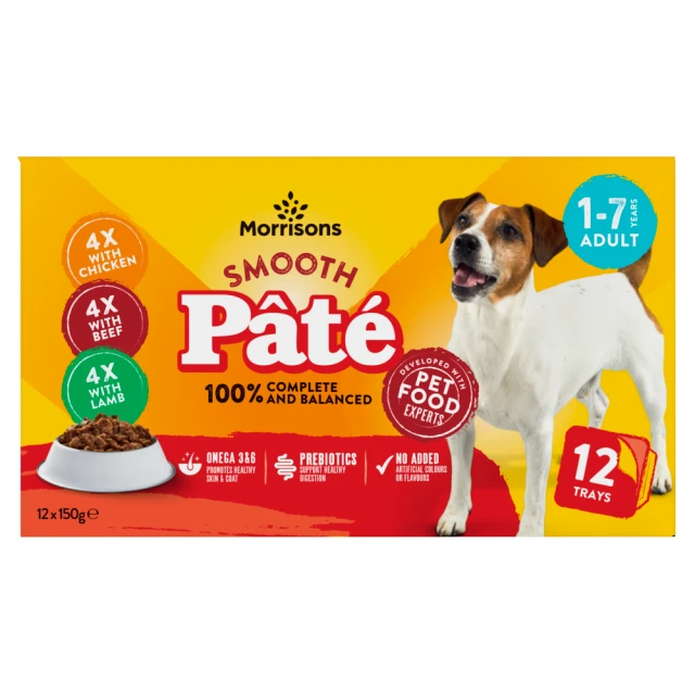 Morrisons Smooth Pâté  1-7 Years Adult 12 x 150g (1.8kg)