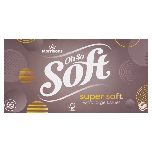 Morrisons Oh So Soft 66 Super Soft Extra Large Facial Tissue