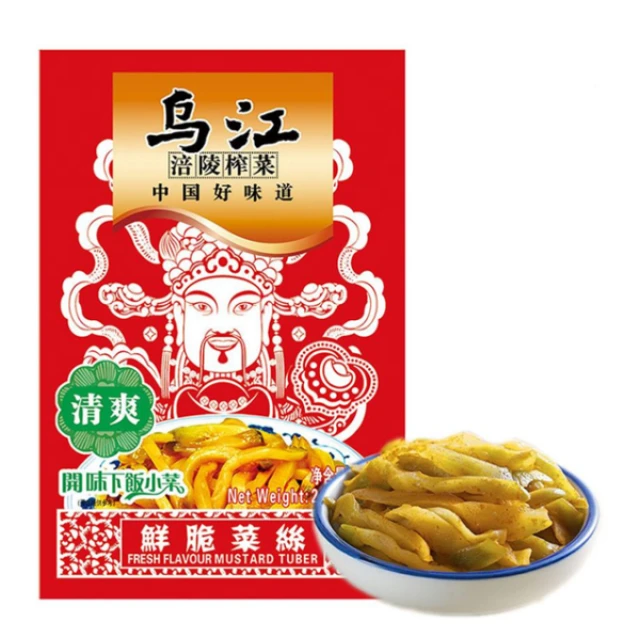 WUJIANG Fresh Flavour Mustard Tuber80g/pack 乌江鲜脆菜丝80g
