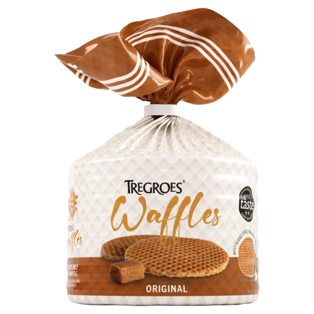 Tregroes Waffles Bags of Butter Toffee Waffles 260g