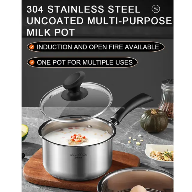 Maxcook 304SS Sauce Pan 16cm MCN8176