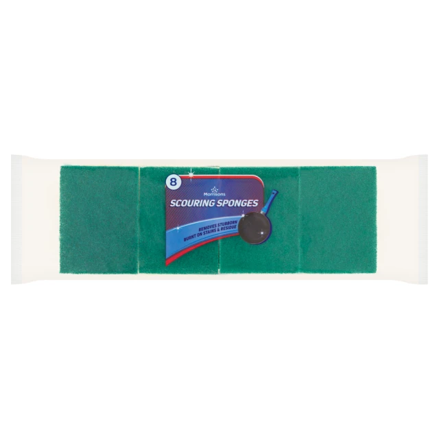 Morrisons 8 Scouring Sponges