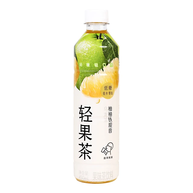 Heytea Pomelo flavor Tie Guanyin oolong tea drink 450ml/bottle 喜茶柚柚铁观音乌龙茶果味茶饮料450ml
