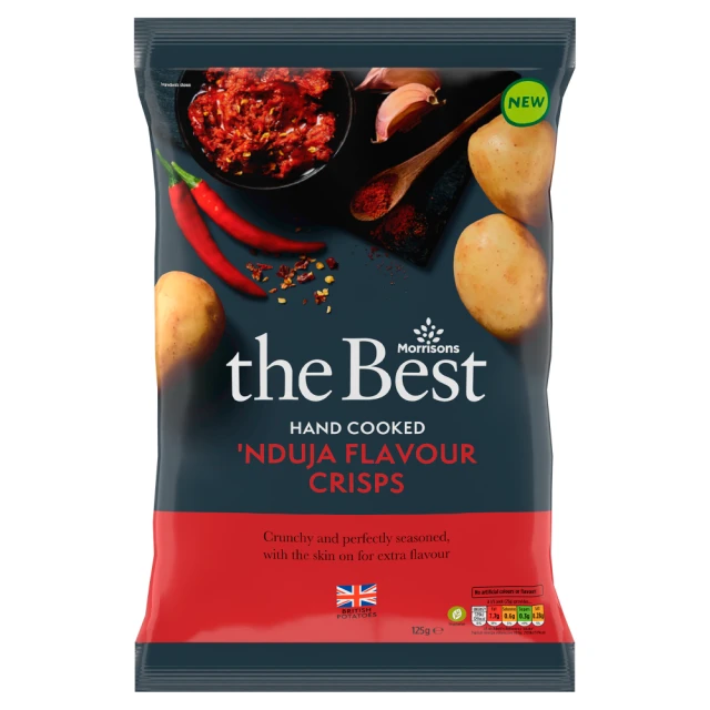 Morrisons The Best Spicy Ndjua Crisps 125g