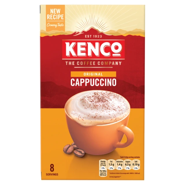 Kenco Cappuccino Sachets 8s 118.4g