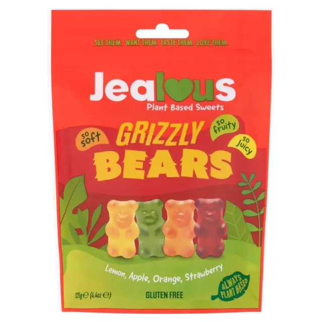 Jealous Sweets Grizzly Bears Share Bag 125g