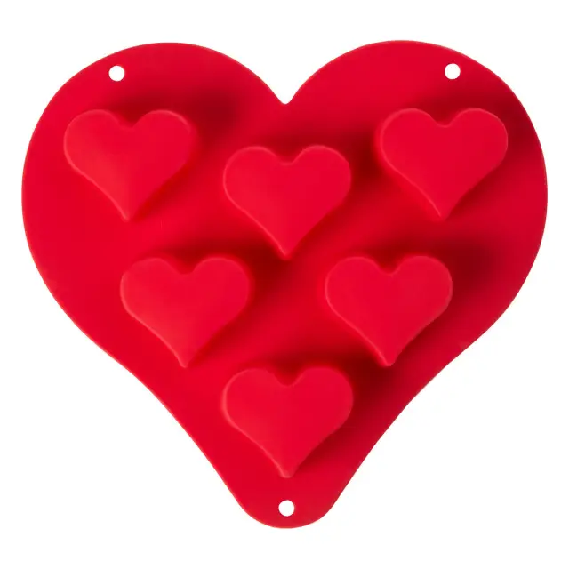 Mimo 6 Cup Heart Cake Pan