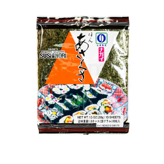 NAGAI HON ASAKUSA NORI RED 10SHT*2g 长井寿司海苔 10片装