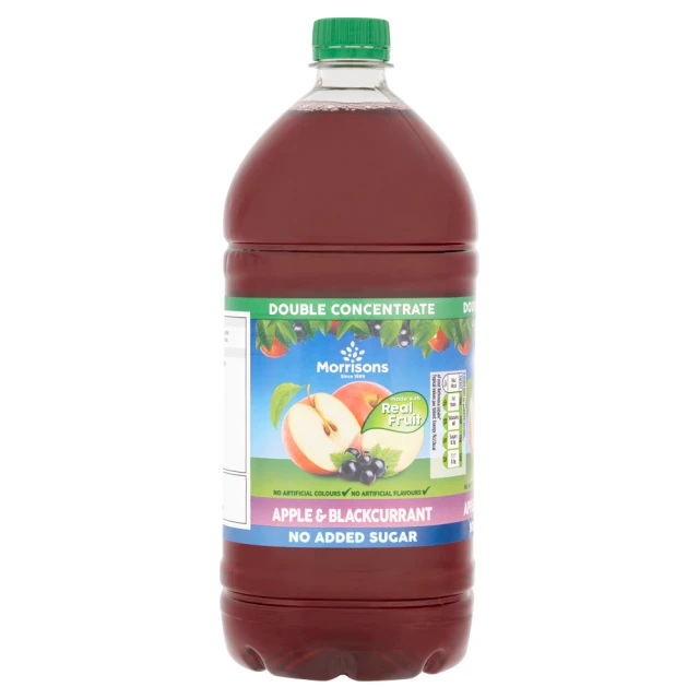 Morrisons Apple & Blackcurrant Squash Double Concentrate 1.5l