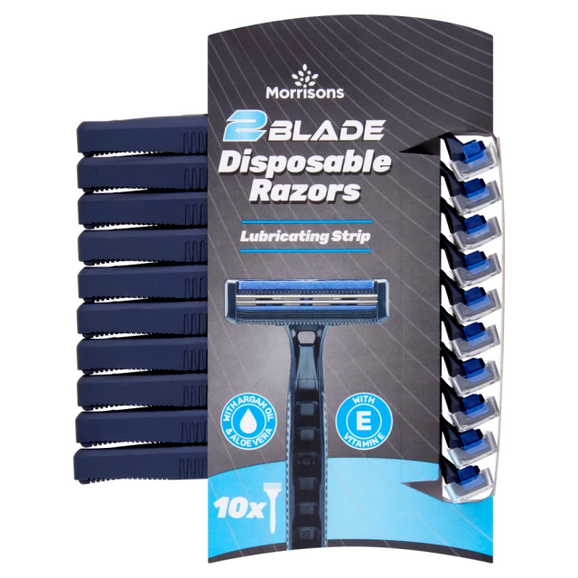 Morrisons 10 2 Blade Disposable Razors