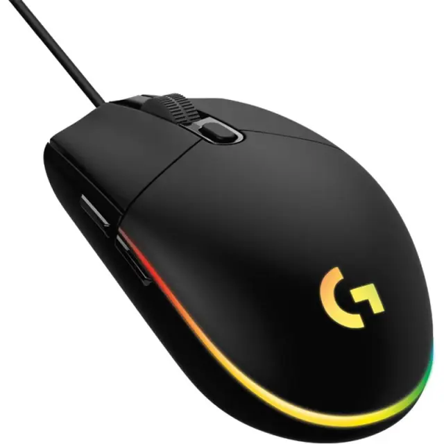 Original Logi G102 Gaming Mouse | USB Light Sync with Customizable RGB Lighting | 6 Programmable Buttons | Gaming Grade Sensor | 8K DPI Tracking | 16.8mn Color, Light Weight Comfortable Design – Black (HK Version)