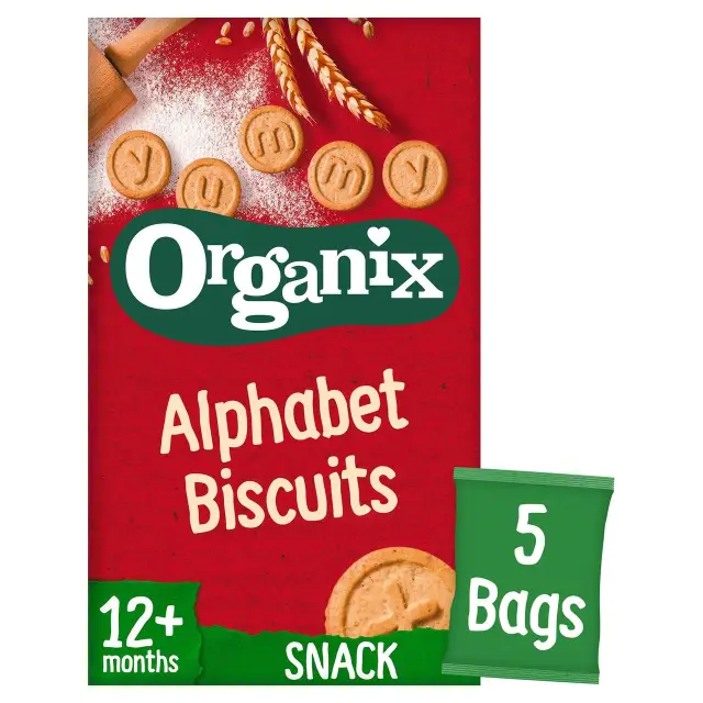 Organix Goodies Alphabet Biscuits 5x25g