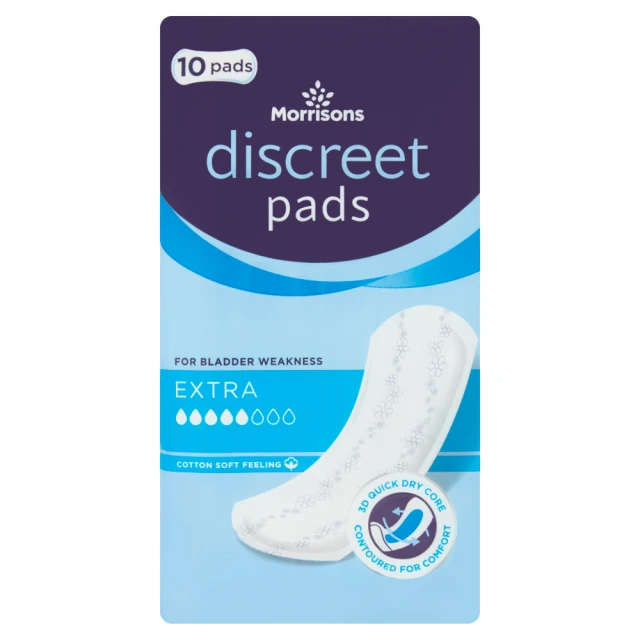Morrisons 10 Discreet Pads Extra