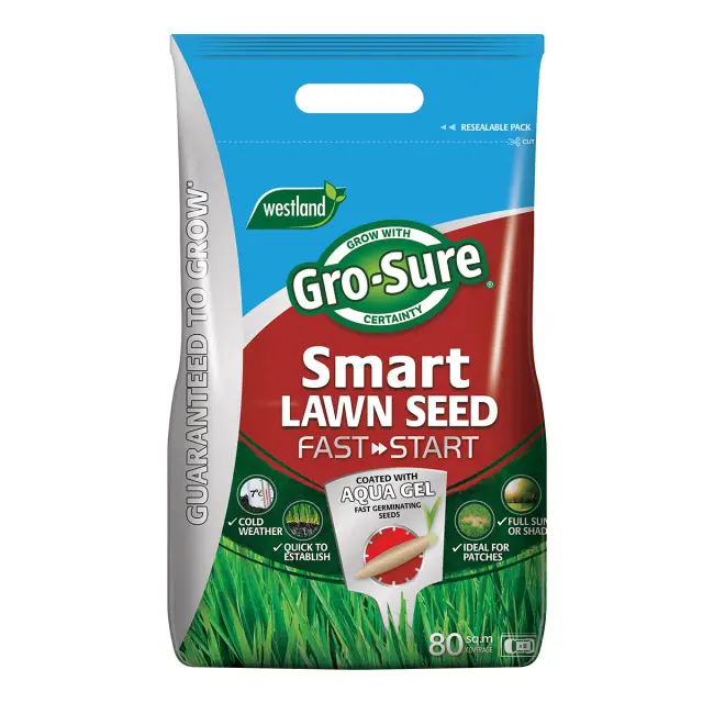 Gro-Sure Smart Lawn Seed Fast Start 80m2 Bag