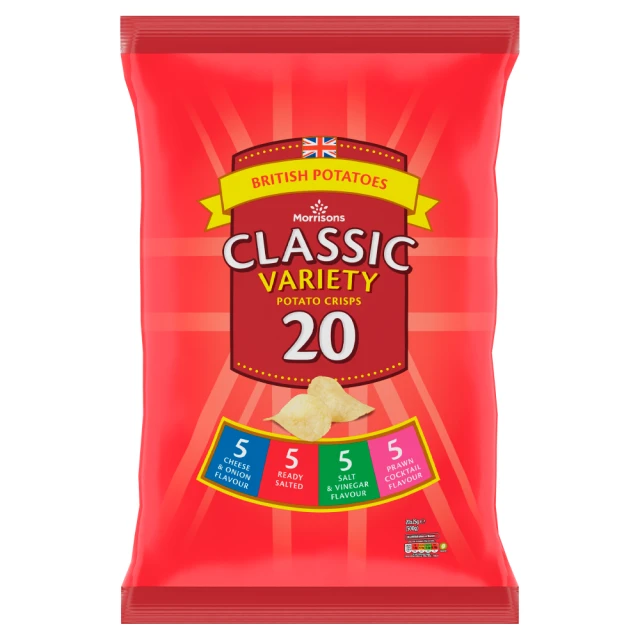 Morrisons Variety Mix Crisps 20 x 25g