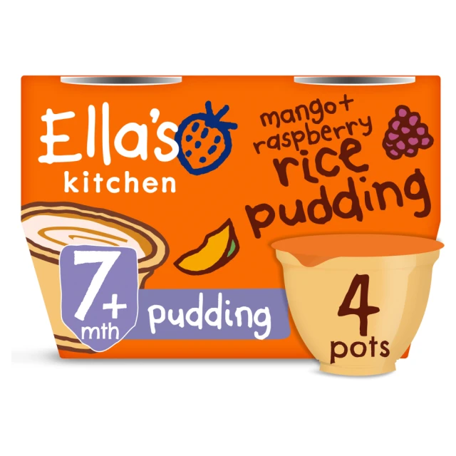 Ella's Kitchen Raspberry & Mango Rice Pudding 320g