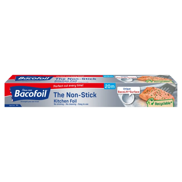 Bacofoil The Non-Stick Kitchen Foil with Easy-Cut System 30cm x 20m