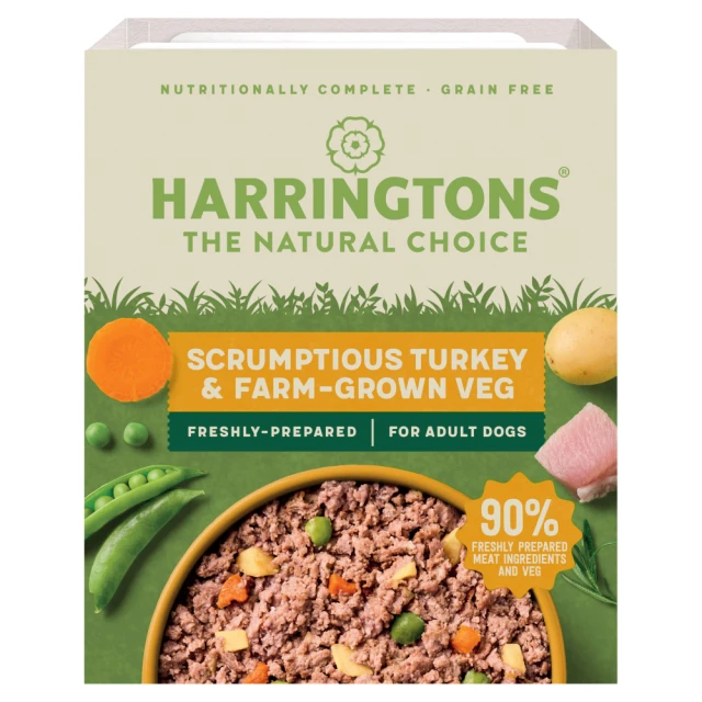 Harringtons Scrumptious Turkey & Farm-Grown Veg for Adult Dogs 400g