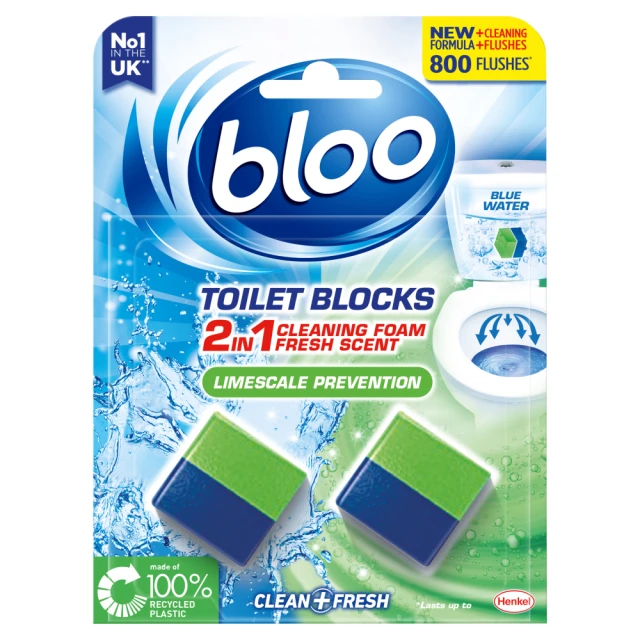 Bloo Toilet Blocks Limescale Prevention 2 x 50g (100g)