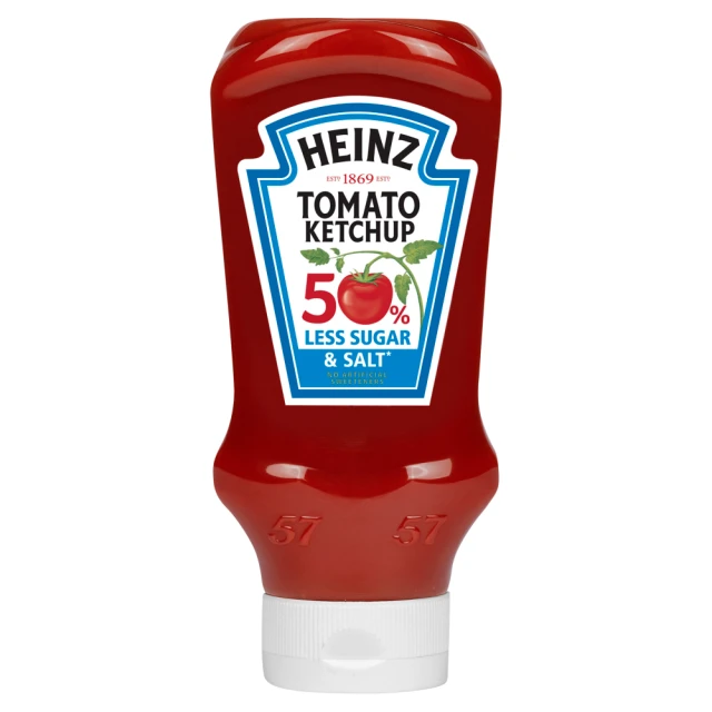 Heinz Tomato Ketchup 50% Less Sugar & Salt 605ml