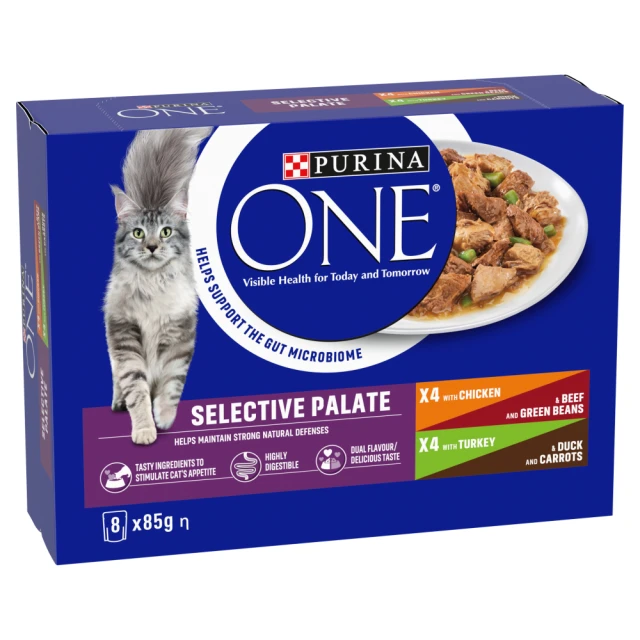 PURINA ONE Selective Palate 8 x 85g (680g)