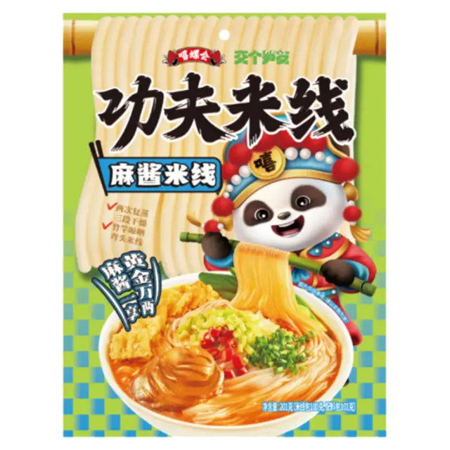 XILUOHUI INSTANT VERMICELLI SESAME & PEANUT SAUCE FLAVOUR 201G  嘻螺会麻酱米线 201G