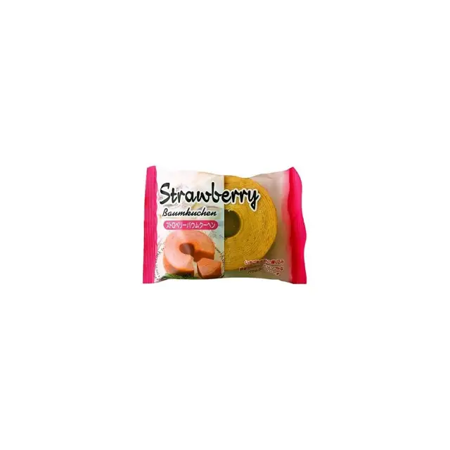 Taiyo Baumkuchen Strawberry 80g/pack 日本年輪蛋糕 草莓味 80g/袋