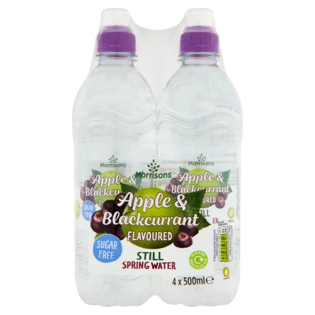 Morrisons Still Water Apple & Blackcurrant 4x500ml