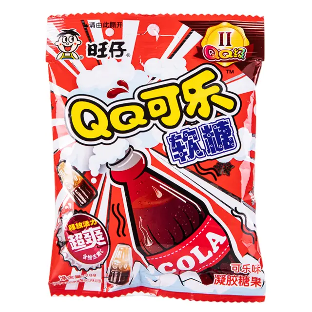 WANT WANT-QQ GUMMY(COLA FLAVOUR) 70g 旺仔QQ糖可乐味 70g