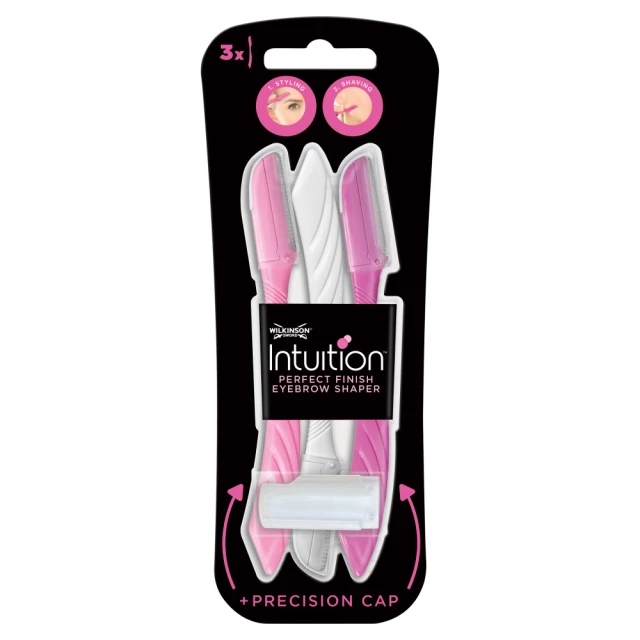 Wilkinson Sword Intuition Perfect Finish Women's Eyebrow Shaper x3