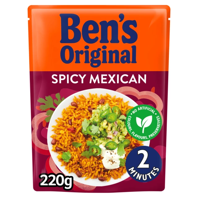 Ben's Original Spicy Mexican Flavoured Microwave Rice 220g