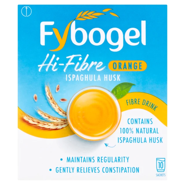 Fybogel Hi-Fibre Orange Ispaghula Husk Fibre Drink 10 Sachets