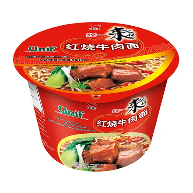 UNI Noodles (Bowl) - Roasted Beef 統一紅燒牛肉麵(桶)110g