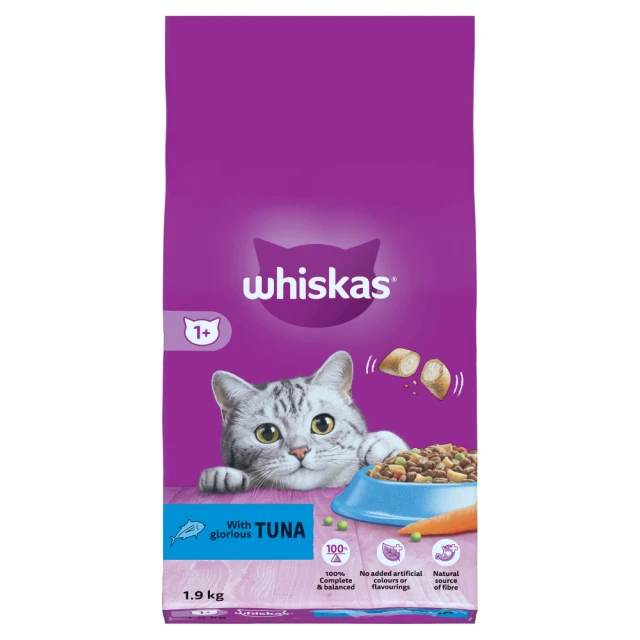 Whiskas 1+ Tuna Adult Dry Cat Food 1.9kg